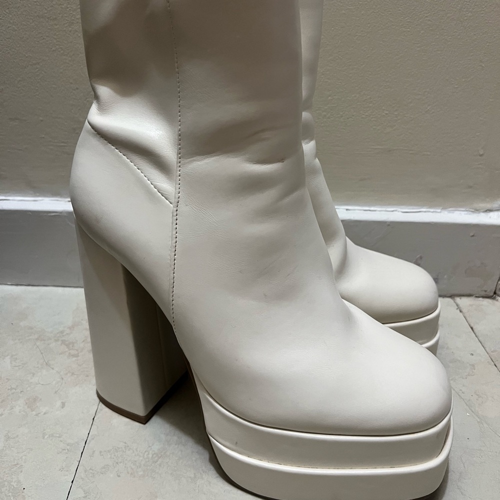 White Platform Boots